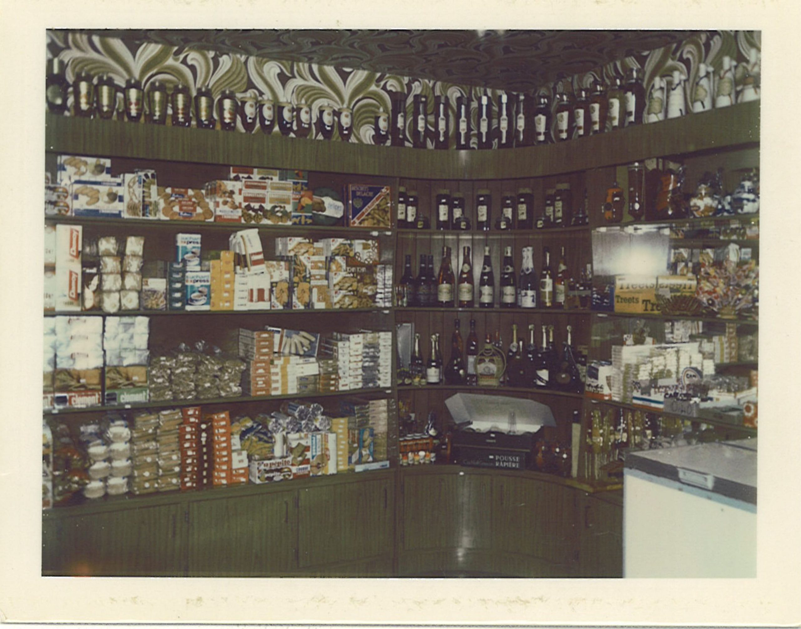 Intérieure d'une boutique en 1979