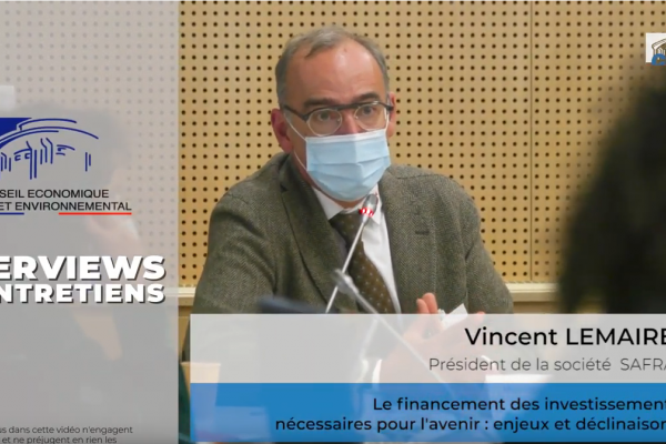 Lire la suite à propos de l’article Vincent Lemaire auditionné au CESE !